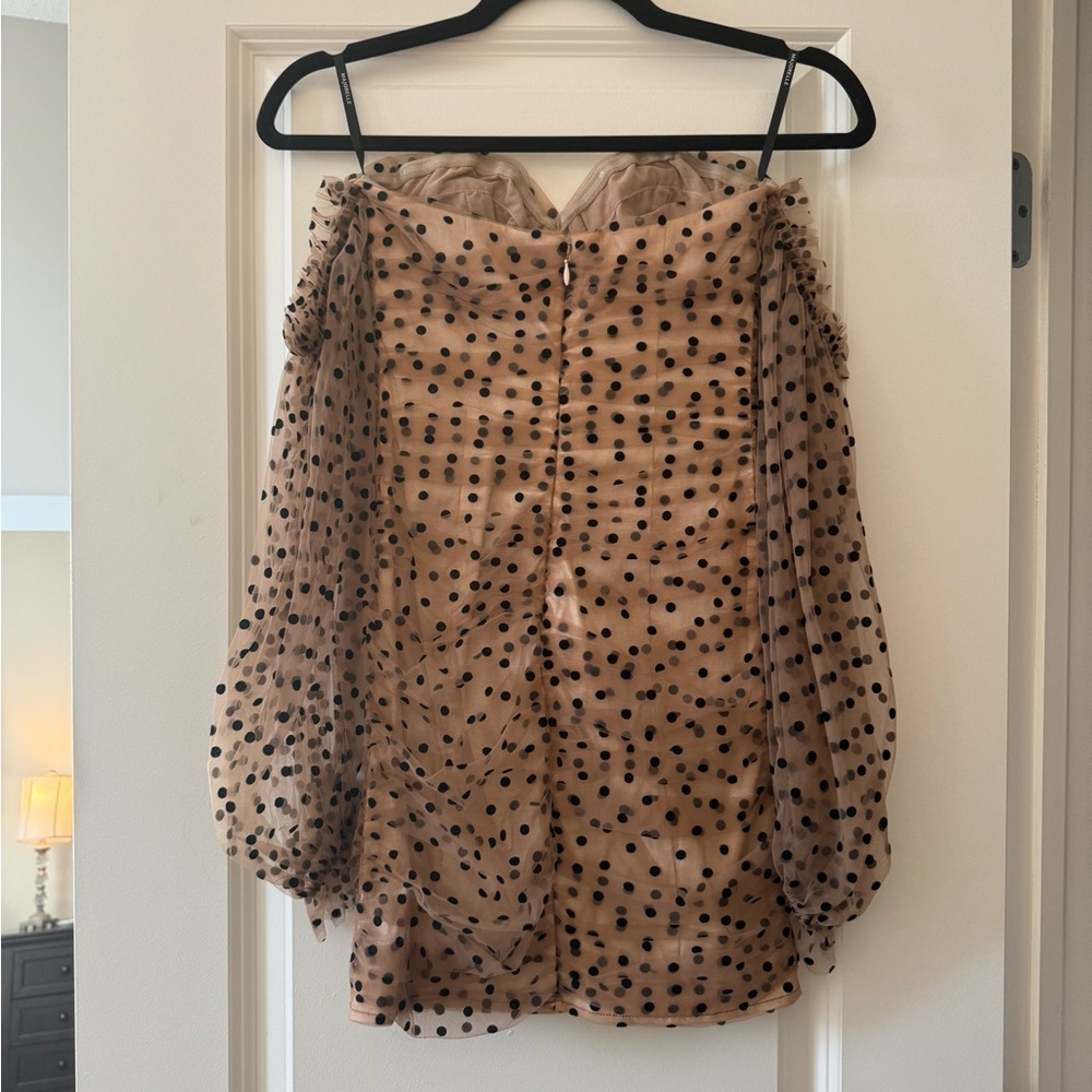 Secrets Dress in Dark Nude MAJORELLE from revolve - Picture 4 of 6